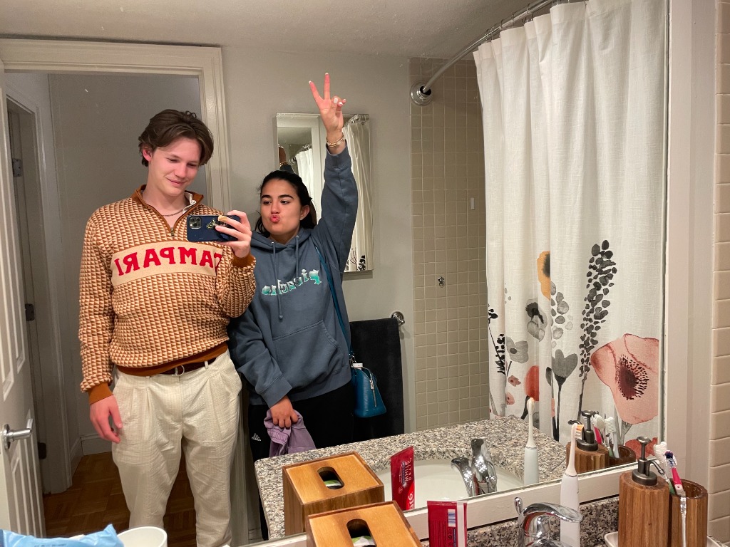 Us mirror selfie